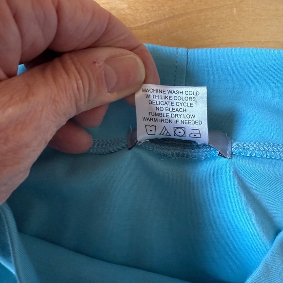 IRIDIUM TOP MOCK NECK SOFT PIMA COTTON 3/4 SLEEVES CASUAL MINIMALIST COASTAL M - Picture 10 of 10